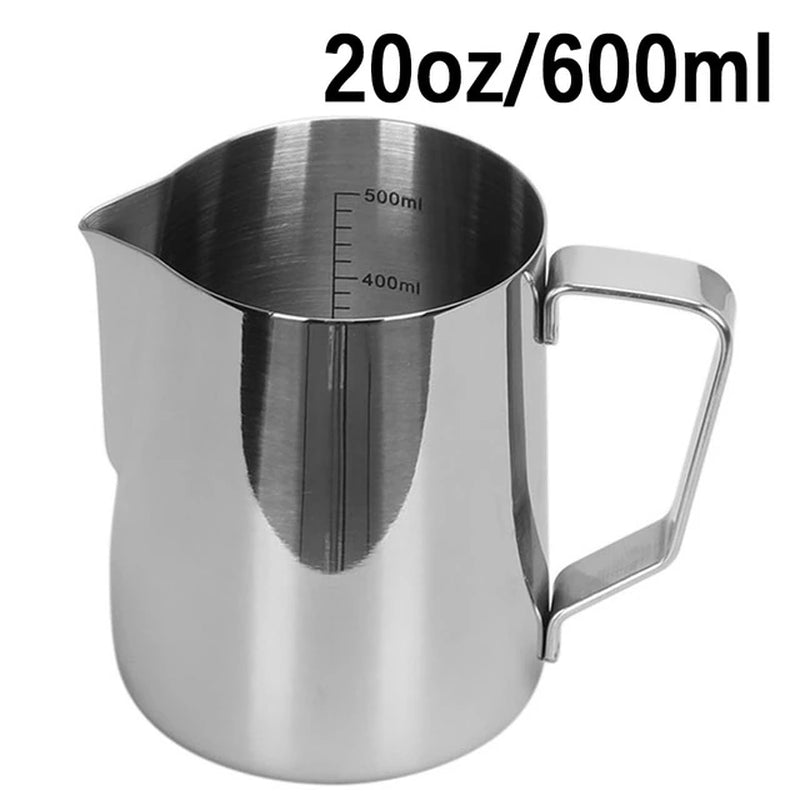 Versatile Stainless Steel Espresso Coffee Milk Frothing Jug