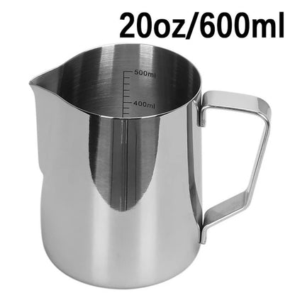 Versatile Stainless Steel Espresso Coffee Milk Frothing Jug