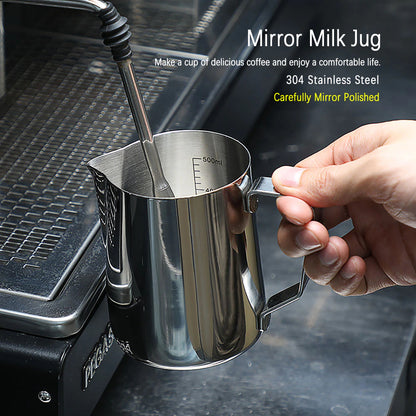 Versatile Stainless Steel Espresso Coffee Milk Frothing Jug