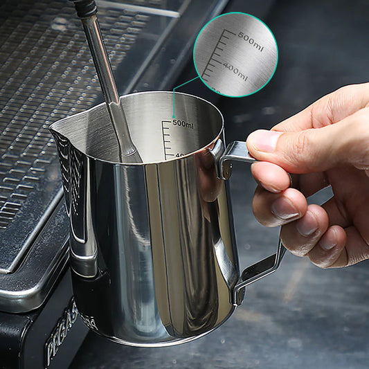 Versatile Stainless Steel Espresso Coffee Milk Frothing Jug